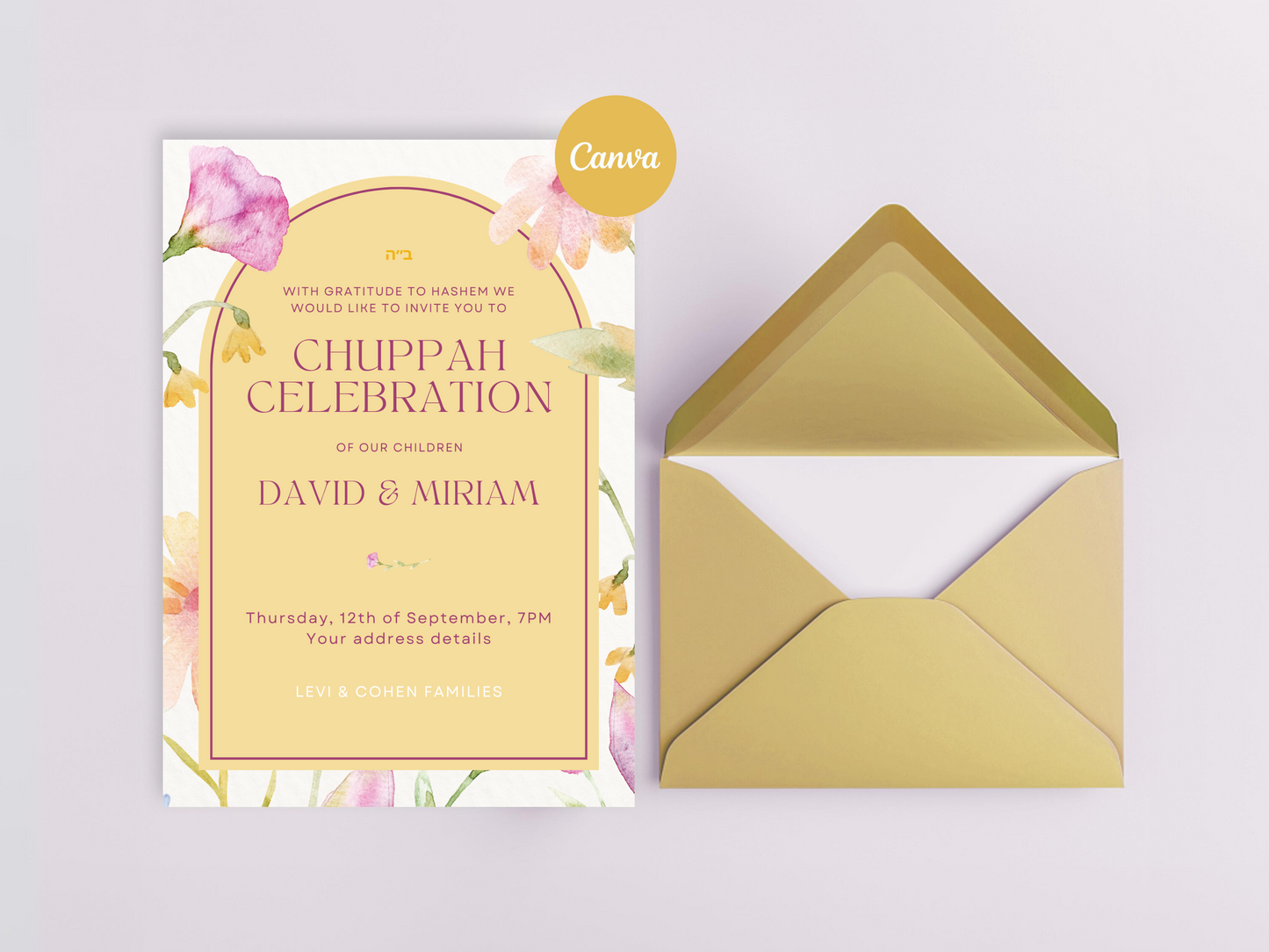 Chuppah Invitation