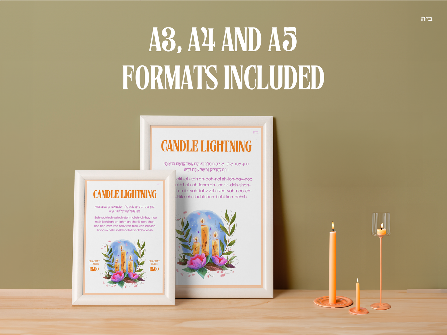 Candle Lightning Bracha Poster