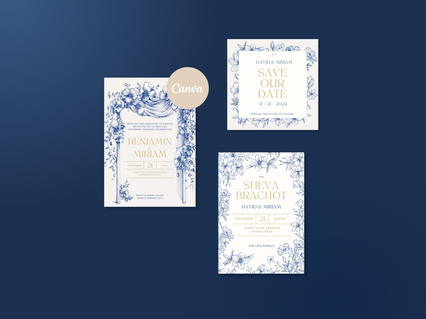 Chuppah and Sheva Brachot Bundle