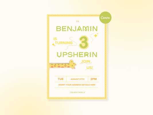 Upsherin Invitation